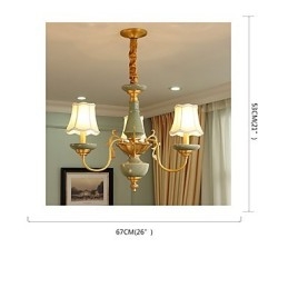 All Copper Chandelier Jade Decorative Chandelier OP0