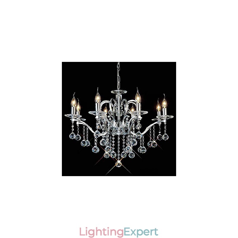 Elegant Crystal Chandelier with 8 Lights