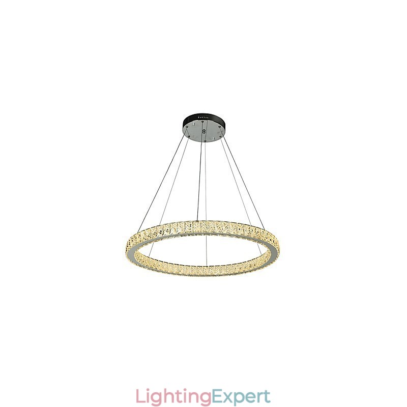 Dimmable Ring Ceiling Pendant Light Modern Chandelier Lighting Indoor Light with Remote Control