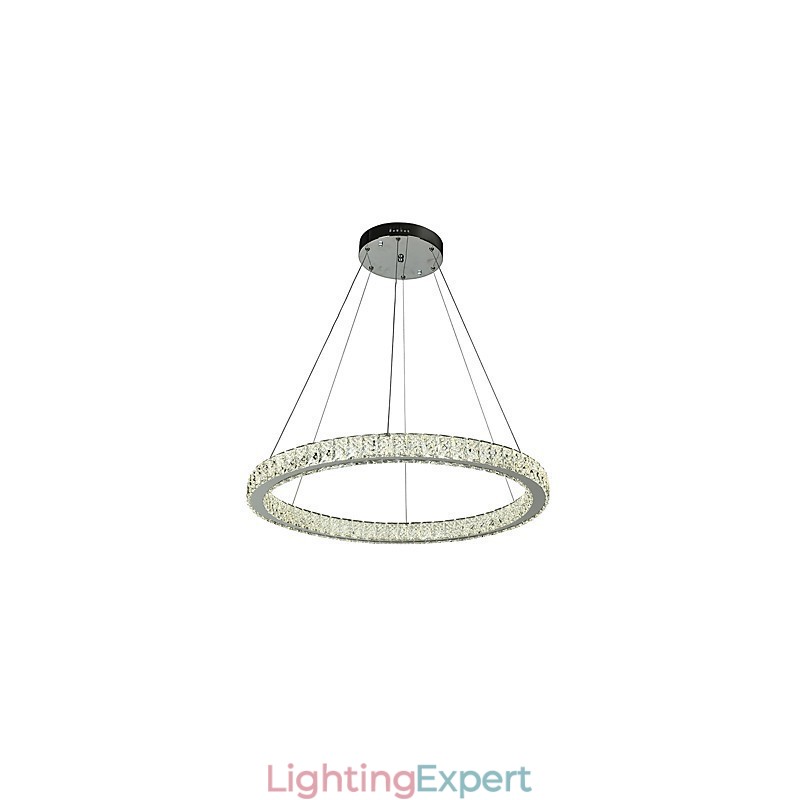 Dimmable Ring Ceiling Pendant Light Modern Chandelier Lighting Indoor Light with Remote Control