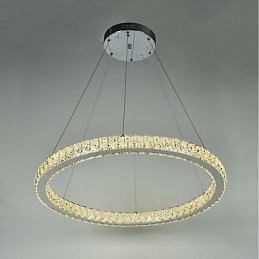 Dimmable Ring Ceiling Pendant Light Modern Chandelier Lighting Indoor Light with Remote Control