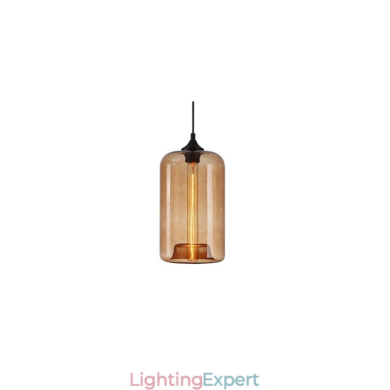 Bottle Design Pendant 1 Light Minimalist Iron Painting