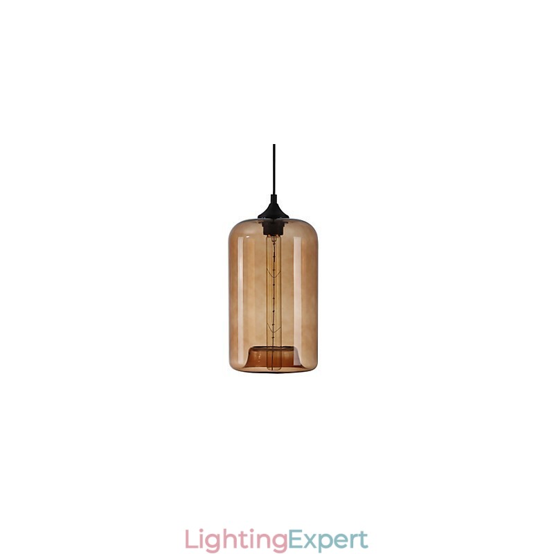Bottle Design Pendant 1 Light Minimalist Iron Painting