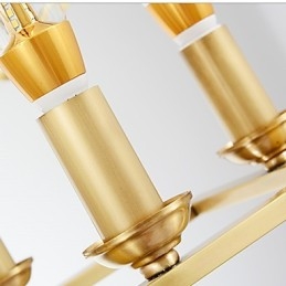 Modern Contemporary Brass Feature for Designers Metal Chandelier