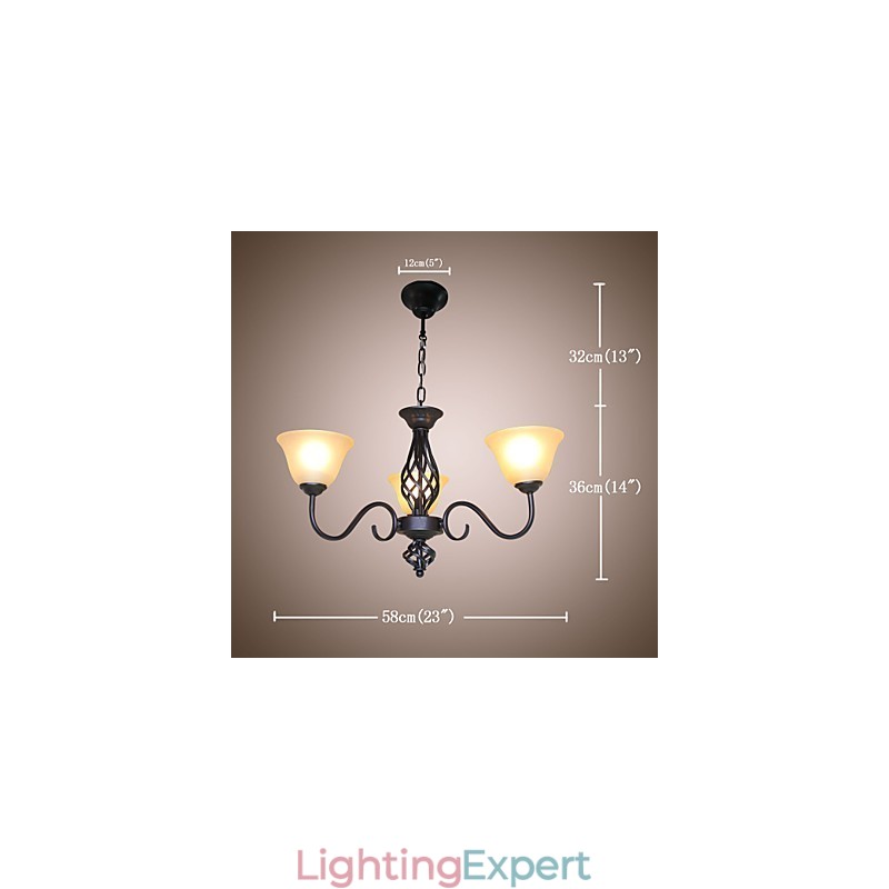 Traditional Classic Rustic Lodge Vintage Retro Country Others Feature for Mini Style Designers Metal Chandelier