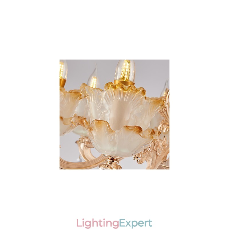 European Style Atmosphere Zinc Alloy Crystal Home Chandelier