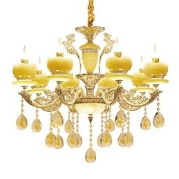 European Style Atmosphere Zinc Alloy Crystal Home Chandelier