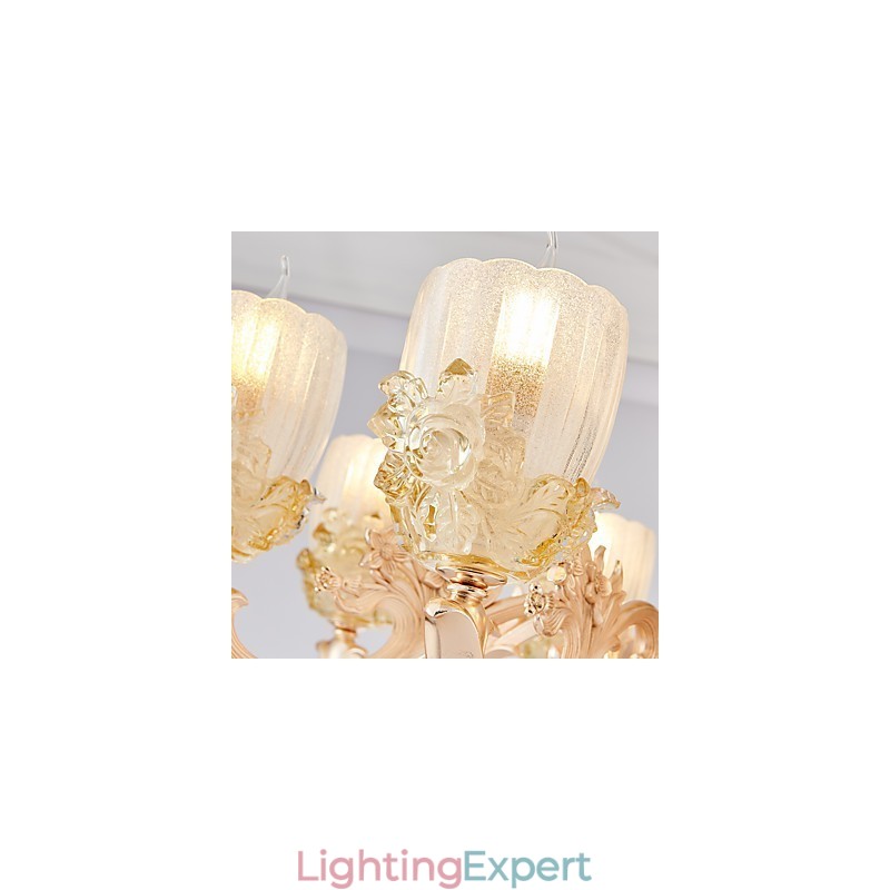 European Style Atmosphere Zinc Alloy Crystal Home Chandelier