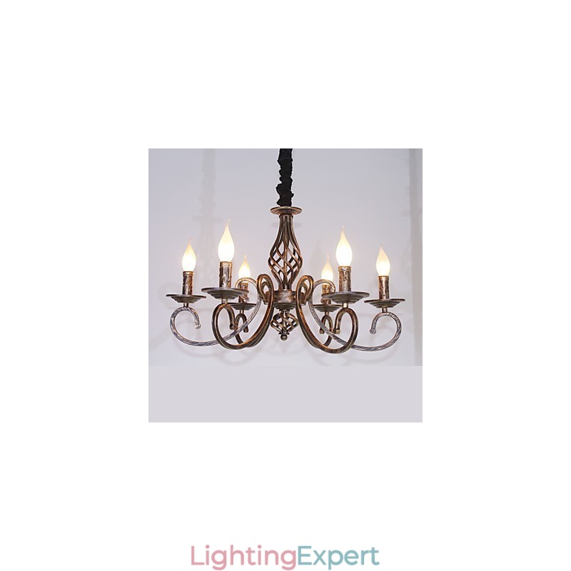 Retro Simple Lamp Copper Colored Lamp Candle Lamp