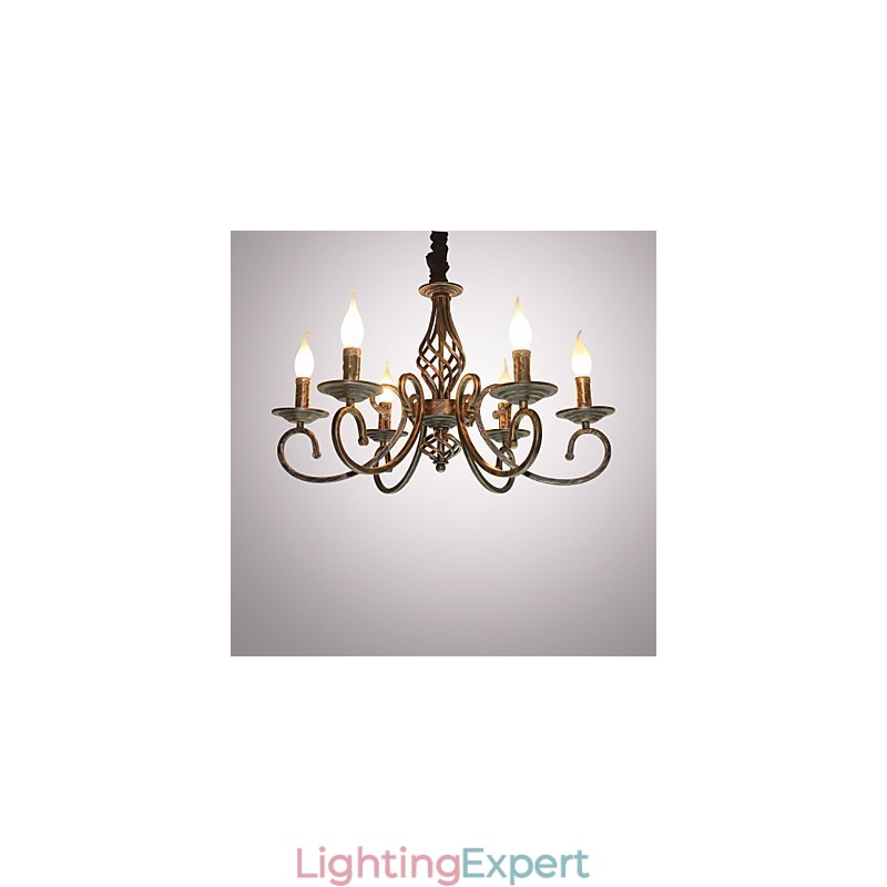 Retro Simple Lamp Copper Colored Lamp Candle Lamp