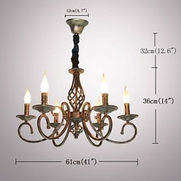 Retro Simple Lamp Copper Colored Lamp Candle Lamp