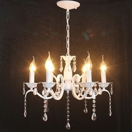 Chandelier Modern Crystal Mini Candle Style Iron Lamp Lamps