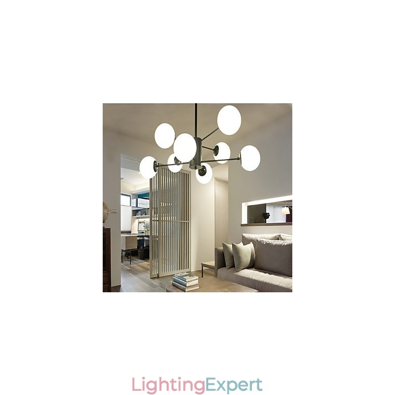 Modern Contemporary Traditional Classic Painting Feature for Mini Style Metal Chandelier