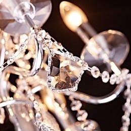 Modern Contemporary Traditional Classic Country Chrome Feature for Crystal Metal Chandelier