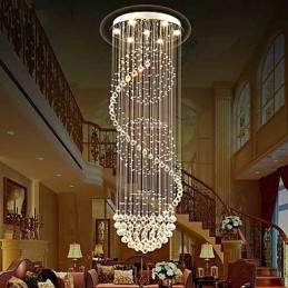 10 Light 2.5 Meter Length Long Drop Rain Drop Teardrop Modern Crystal Ceiling Chandelier Indoor Pendant Light