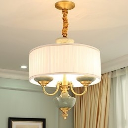 All Copper Chandelier Jade Decorative Chandelier