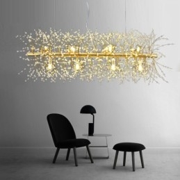Traditional Classic Electroplated Feature for Crystal Metal Chandelier