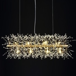 Traditional Classic Electroplated Feature for Crystal Metal Chandelier