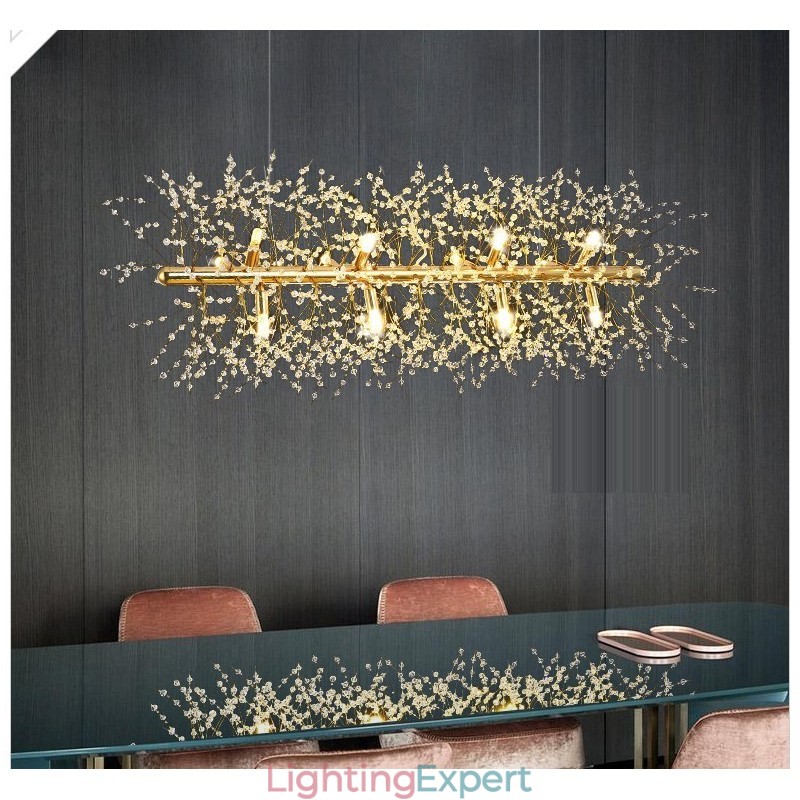 Traditional Classic Electroplated Feature for Crystal Metal Chandelier