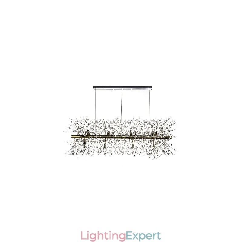 Traditional Classic Electroplated Feature for Crystal Metal Chandelier