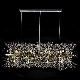 Traditional Classic Electroplated Feature for Crystal Metal Chandelier