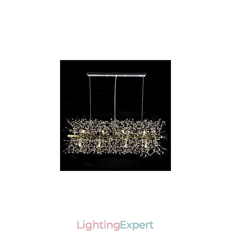 Traditional Classic Electroplated Feature for Crystal Metal Chandelier