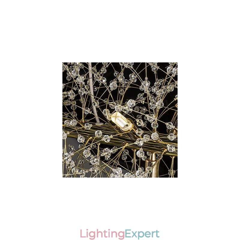 Traditional Classic Electroplated Feature for Crystal Metal Chandelier