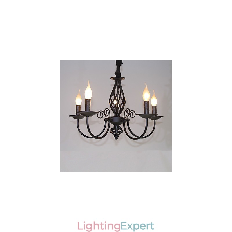 Modern Contemporary Traditional Classic Vintage Retro Others Feature for Mini Style Candle Style Metal Chandelier