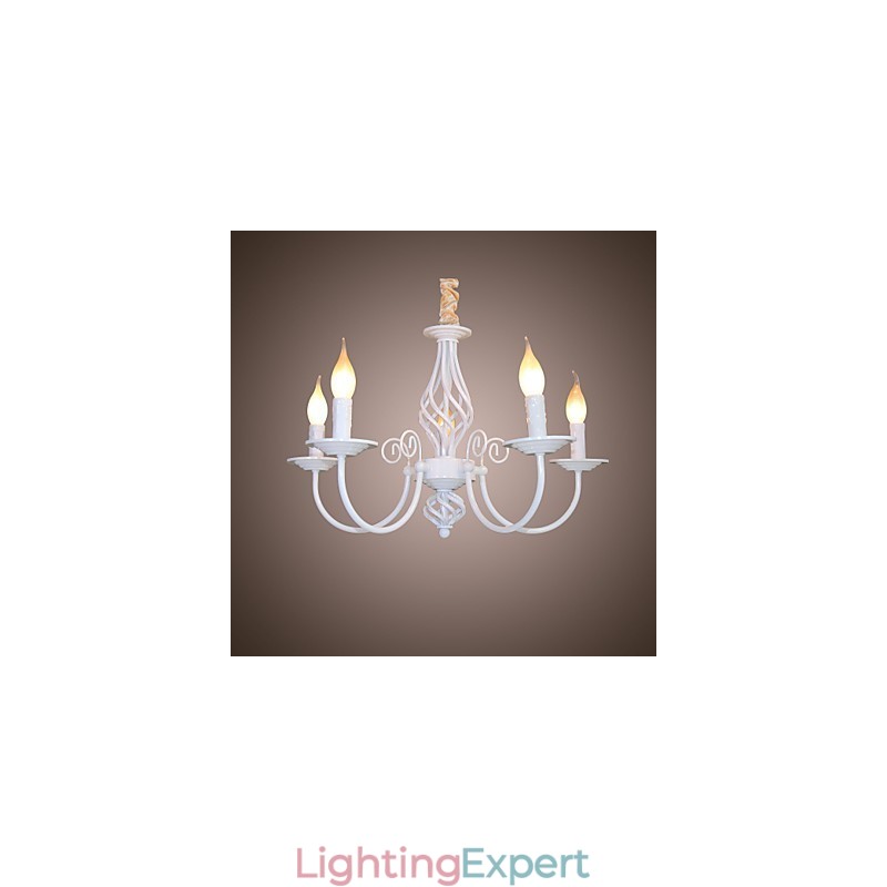 Modern Contemporary Traditional Classic Vintage Retro Others Feature for Mini Style Candle Style Metal Chandelier