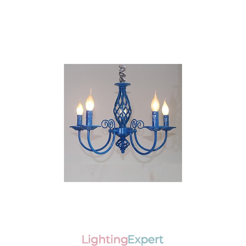 Modern Contemporary Traditional Classic Vintage Retro Others Feature for Mini Style Candle Style Metal Chandelier
