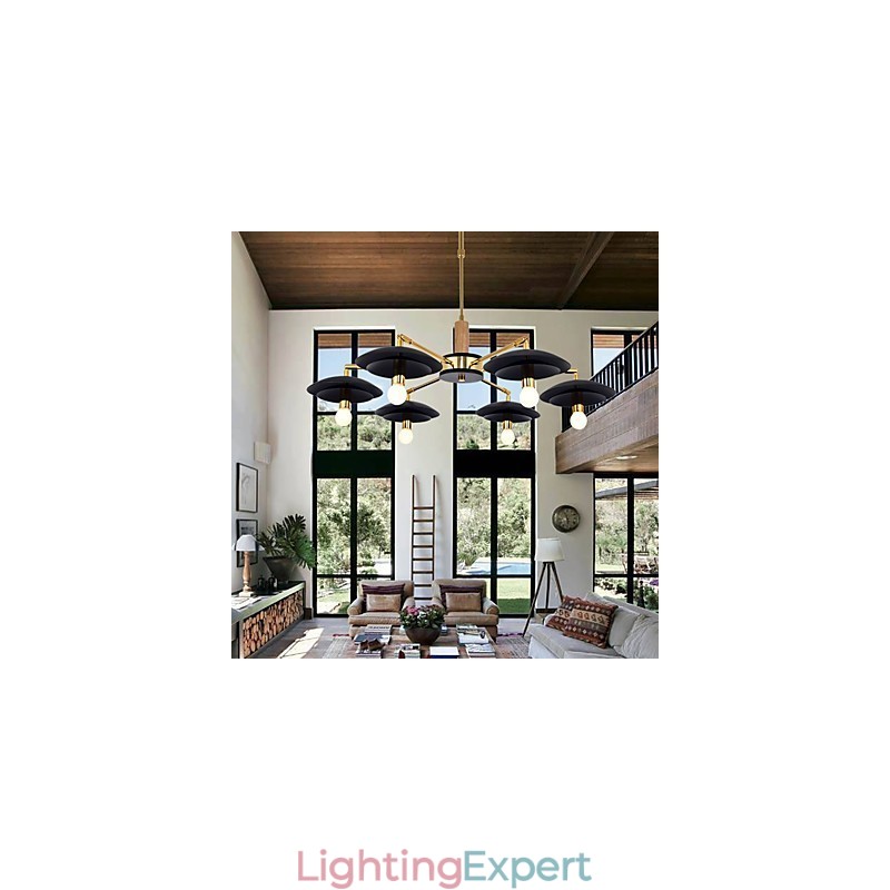 6 Light Personalized Chandelier