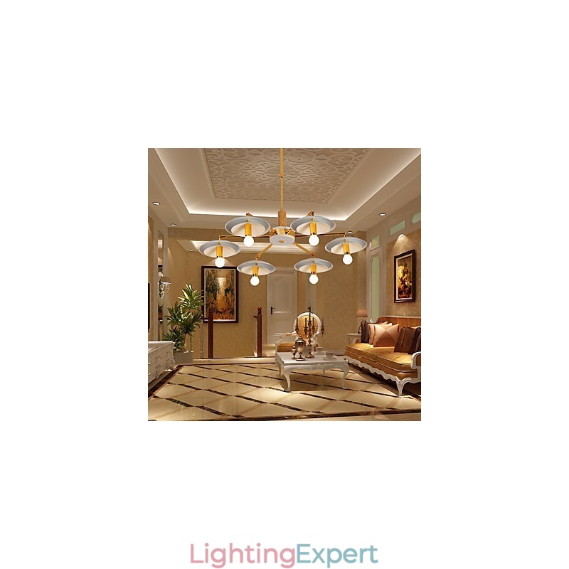 6 Light Personalized Chandelier