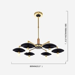 6 Light Personalized Chandelier