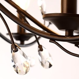 12 Lights Crystal Chandelier Modern Contemporary Traditional Classic Vintage Retro Country Painting Feature