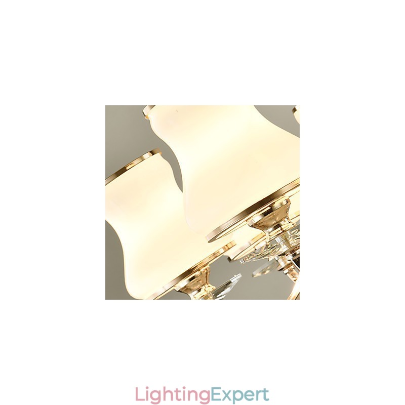 Chandelier Modern Contemporary Electroplated Feature for Crystal Metal