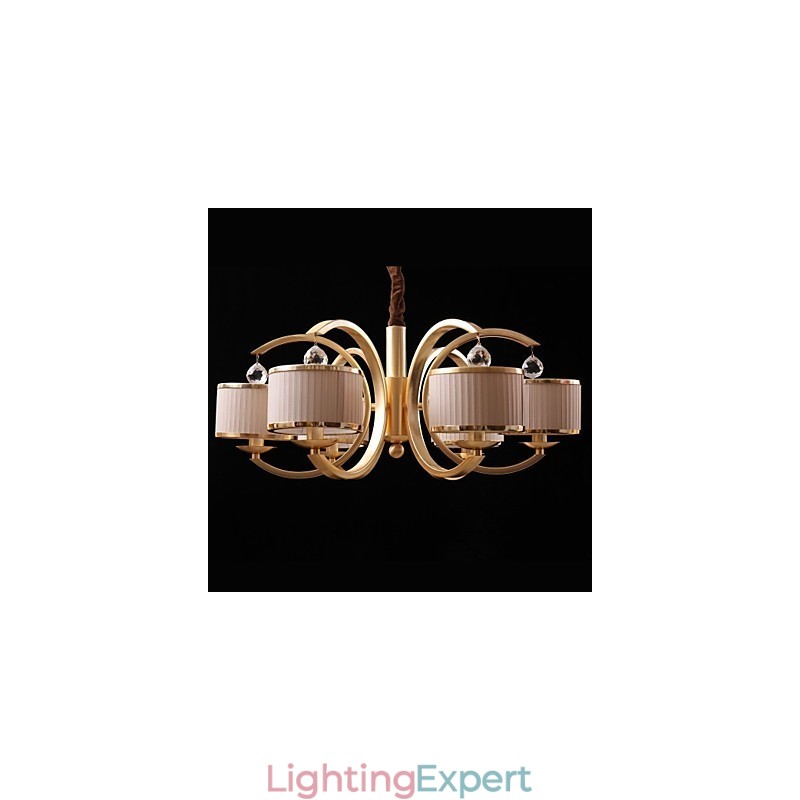 Modern Contemporary Bronze Metal Chandelier