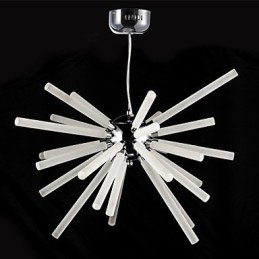 Globe Chrome Feature for Crystal Metal Chandelier