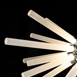 Globe Chrome Feature for Crystal Metal Chandelier