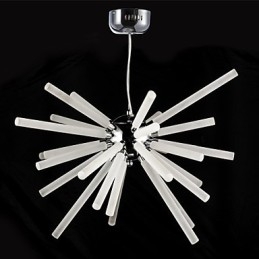 Globe Chrome Feature for Crystal Metal Chandelier