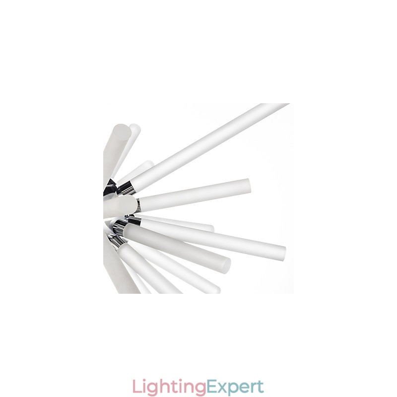 Globe Chrome Feature for Crystal Metal Chandelier