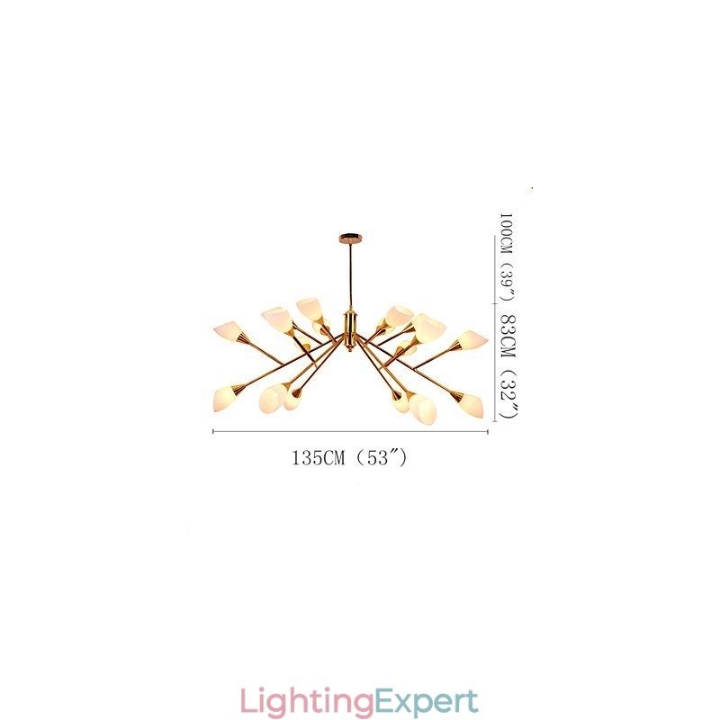 Nordic Simple Atmospheric Pastoral Chandelier Creative Lobby Chandelier Lamp