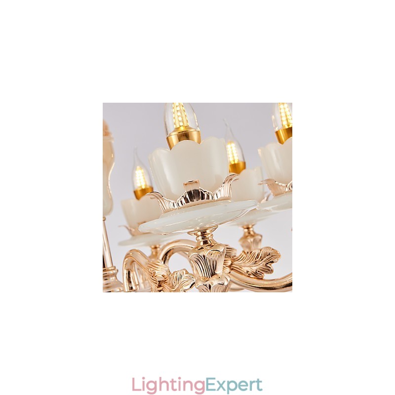 European Style Atmosphere Zinc Alloy Crystal Home Chandelier