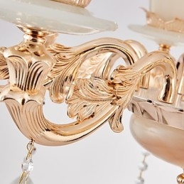 European Style Atmosphere Zinc Alloy Crystal Home Chandelier