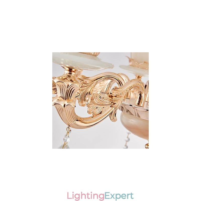 European Style Atmosphere Zinc Alloy Crystal Home Chandelier
