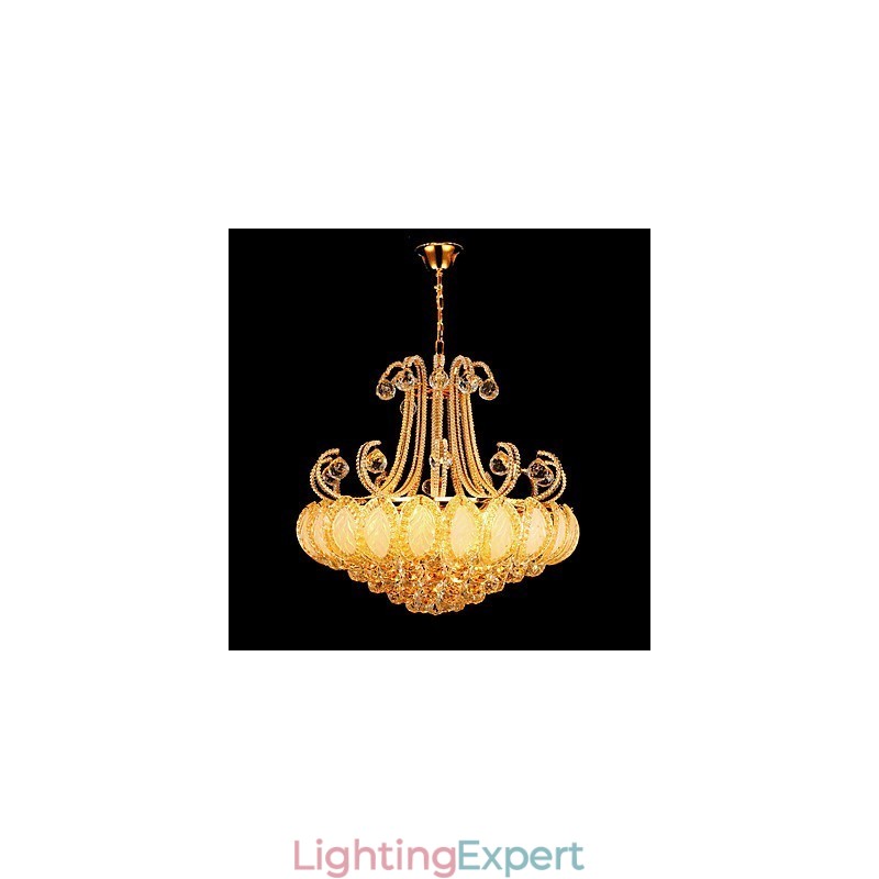 Modern Luxury Chandelier Crystal Pendant Light Diameter 50CM Contains 8 Bulbs