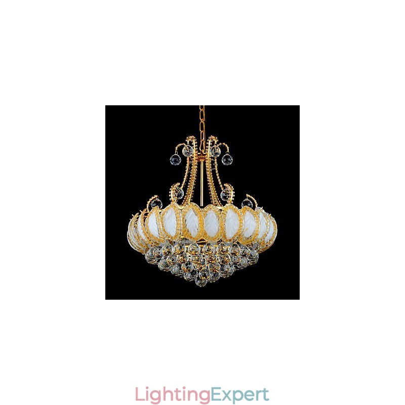 Modern Luxury Chandelier Crystal Pendant Light Diameter 50CM Contains 8 Bulbs