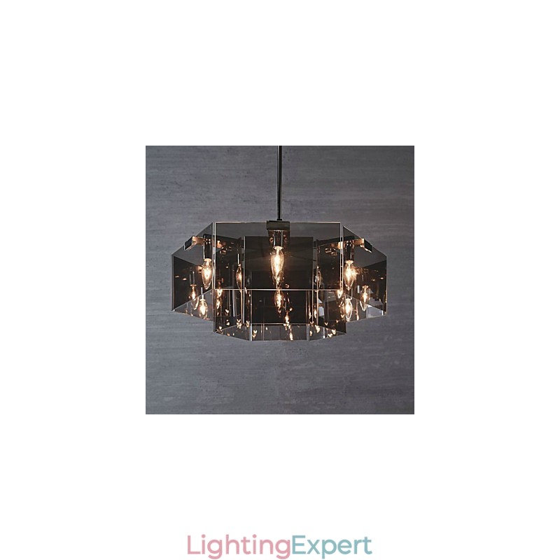 Rustic Lodge Painting Feature for Designers Metal Indoor 6 Bulbs Chandelier