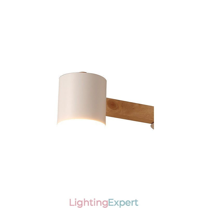 3 Lights Chandelier Modern Contemporary Traditional Classic Vintage Country Wood Feature for Wood