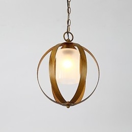 Loft Metal Amercian Industrial Style Painting Color with Glass European Chandelier Lamp the Indoor Decorate Pendant Lamp