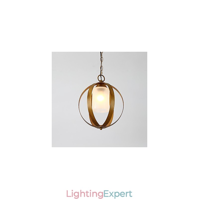 Loft Metal Amercian Industrial Style Painting Color with Glass European Chandelier Lamp the Indoor Decorate Pendant Lamp